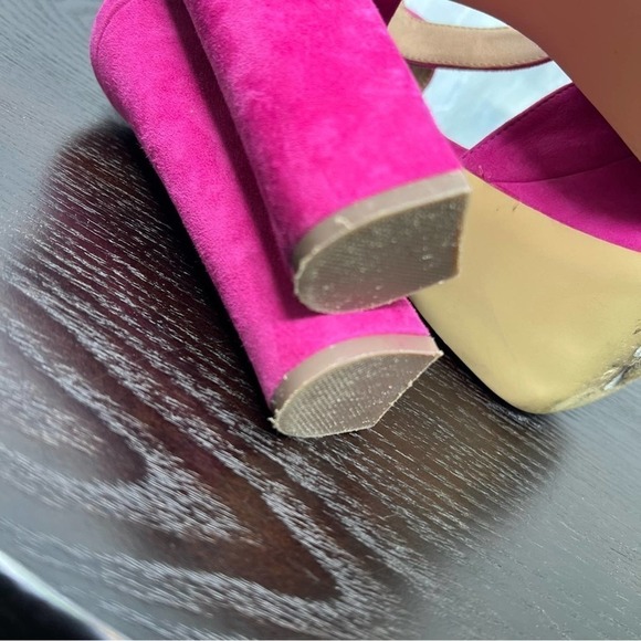 Steve Madden Jillyy Fuchsia Suede Heels. Size 9.5 - Picture 8 of 9